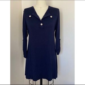 NWT Stella Cruz Navy Blue Tunic Dress